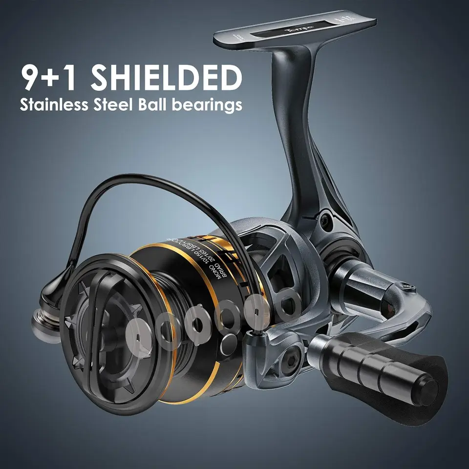Fly Reel - Spinning Reel, 9+1 BB Incredibly Smooth