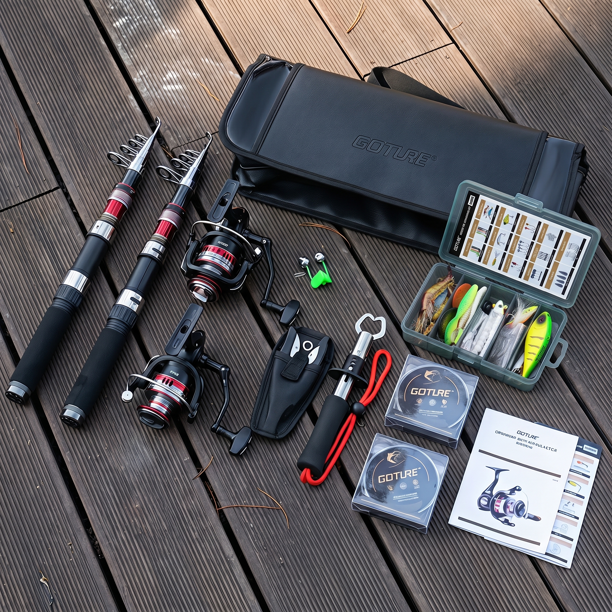 Goture Telescopic Fishing Rod  - Reel Bag 评论和价格