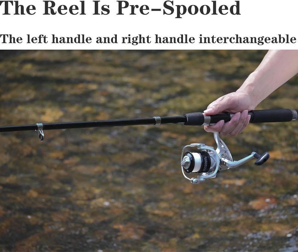 Fishing Pole Combo 6.9ft 2Pcs  - Reel Bag 评论和价格