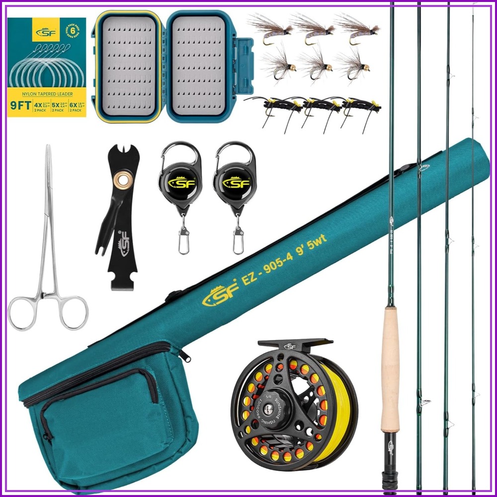 Fly Fishing Rod Combo Starter  - Fly Reel 评论和价格
