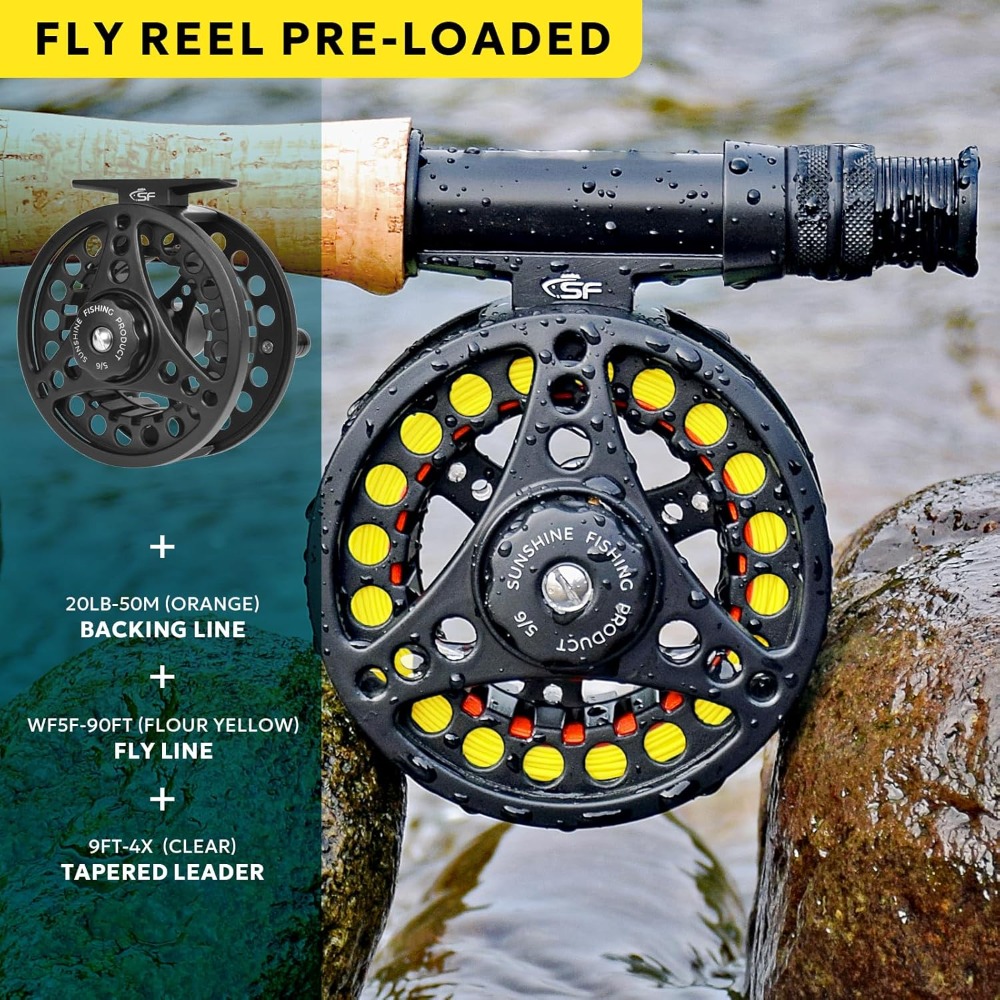 Fly Fishing Rod Combo Starter  - Fly Reel 评论和价格