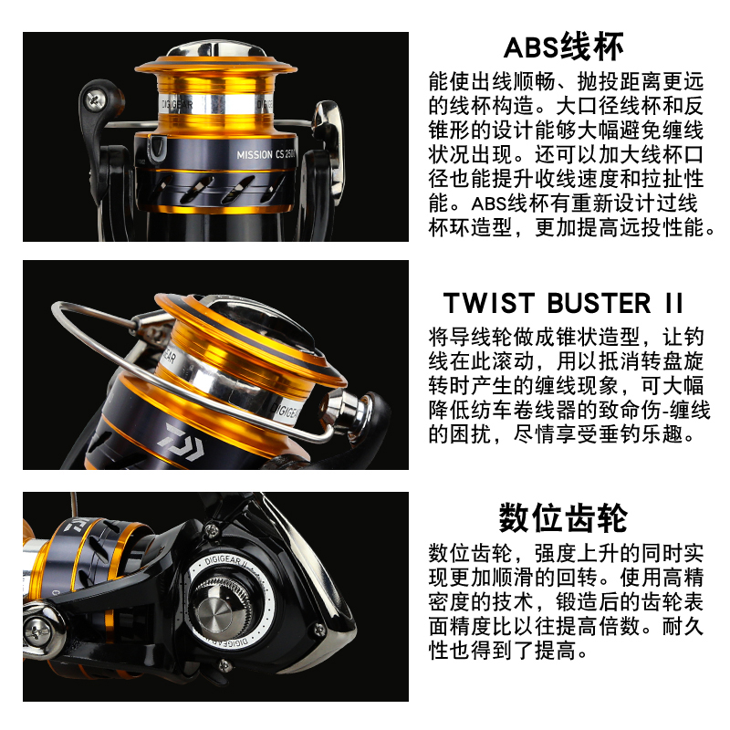 DAIWA Fishing Reel MISSION CS  - Reel Spare Spool 评论和价格