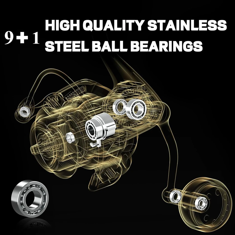 Spinning Reel, 9+1 BB Incredib - Fly Reel 评论和价格