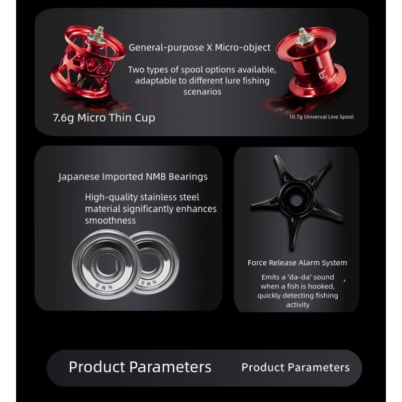 P1 Casting Reel, 7.3:1 Gear Ra - Reel Handle 评论和价格