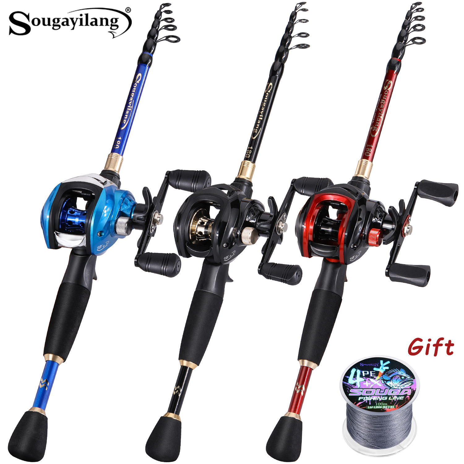 Sougayilang Fishing Set with C - Spincast Reel 评论和价格