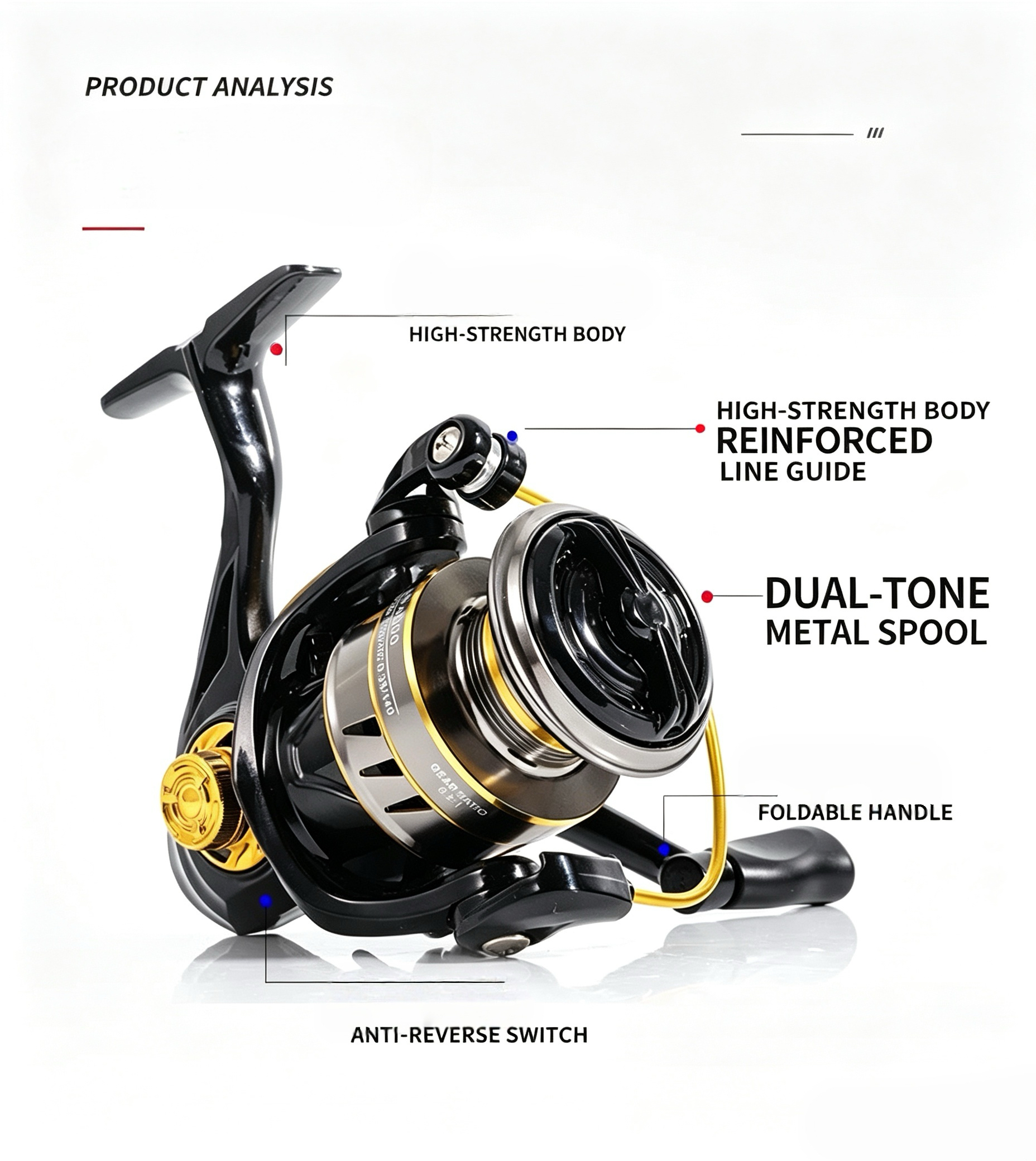 Full Metal Spinning Reel, Long - Spinning Reel 评论和价格